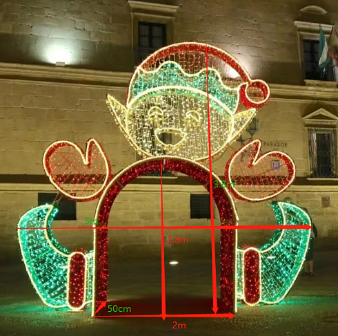 Гигантская светодиодная арка ЭЛЬФ 3D для использования на открытом воздухе