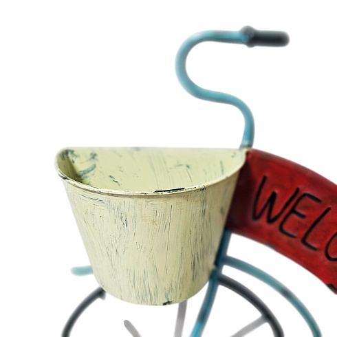 Кашпо настенное РЕТРО ВЕЛОСИПЕД WELCOME, 69*49 см