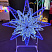 Световая конструкция ПОЛЯРНАЯ ЗВЕЗДА 3D, 165*150*30 см, уличная