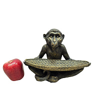 Фигура ОБЕЗЬЯНА С БЛЮДОМ, 31*25 см